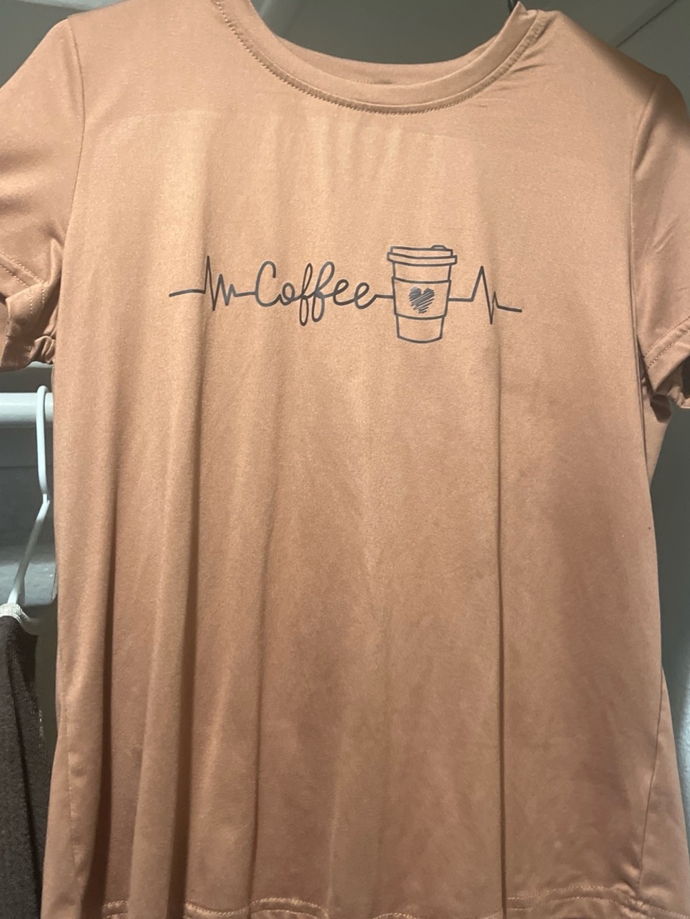 Coffee Graphic Men's T‑Shirt in Light Brown